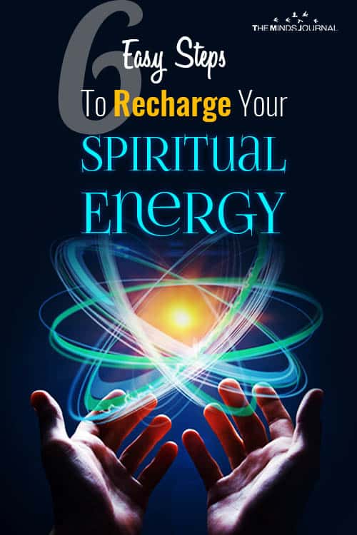 Steps Recharge Spiritual Energy pin