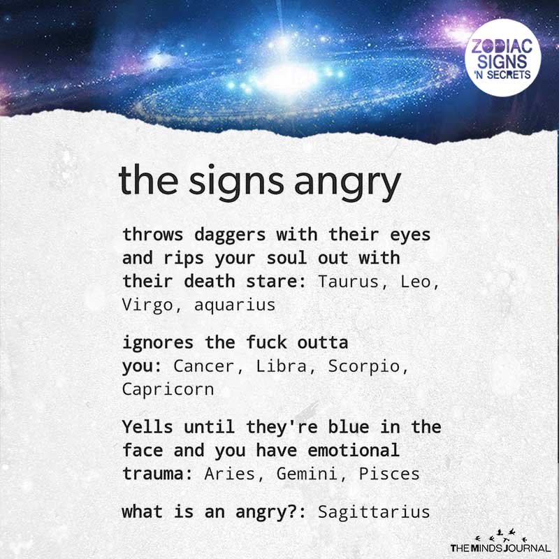 The Signs Angry