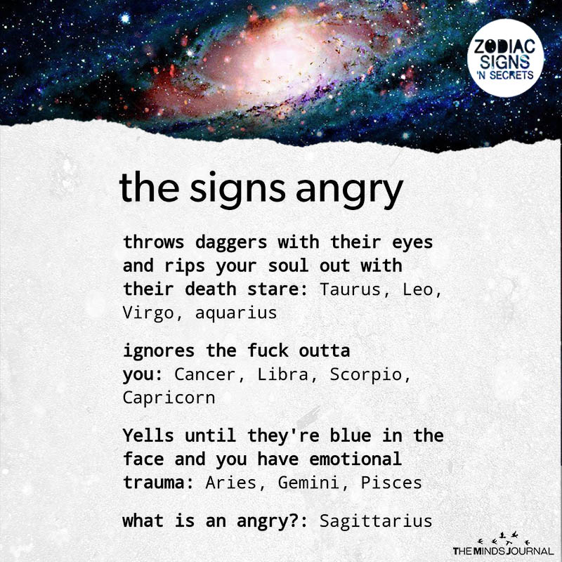 The Signs Angry