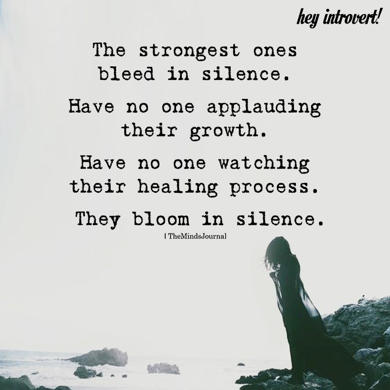 The Strongest Ones Bleed In Silence