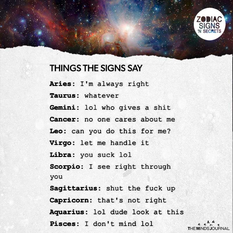 Things The Signs Say