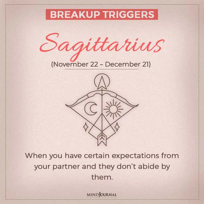 breakup sagittarius