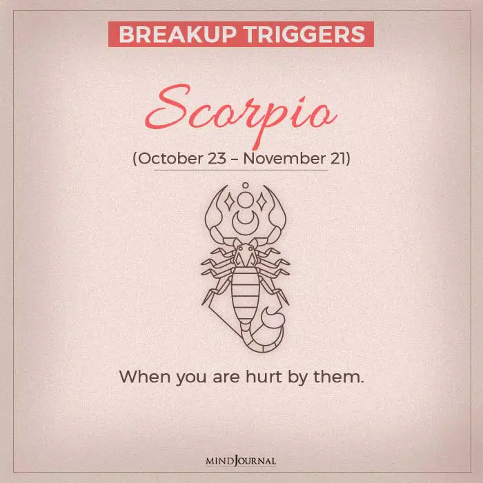 breakup scorpio