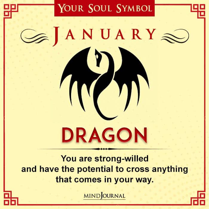 Soul Symbol According To Birth Month- January - Dragon
