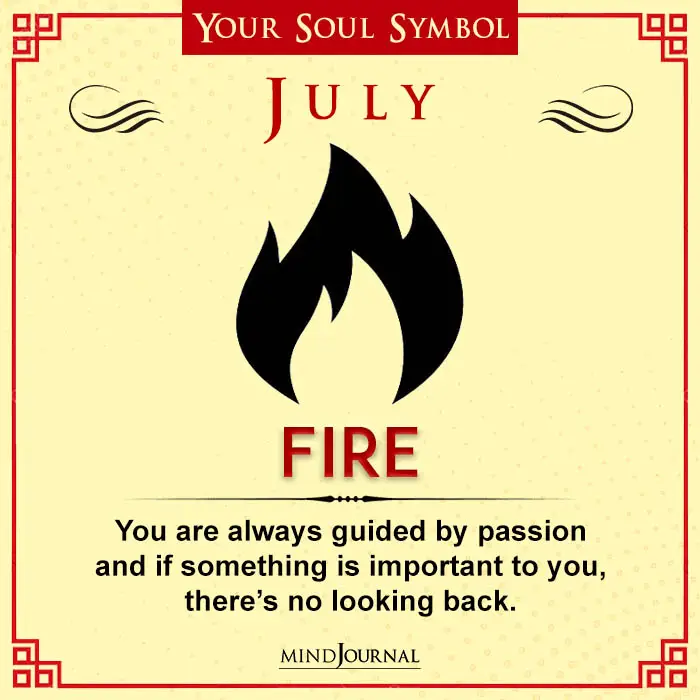 Soul Symbol According To Birth Month-  July - fire