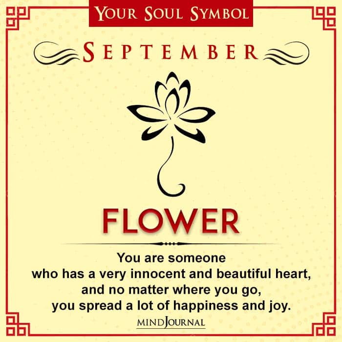 Soul Symbol According To Birth Month- September - flower