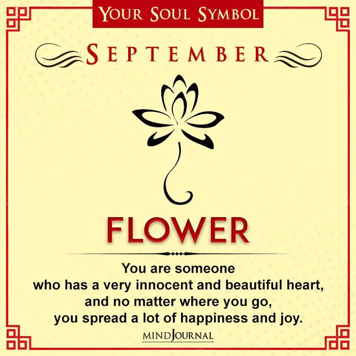 Soul Symbol According To Birth Month-  September - flower