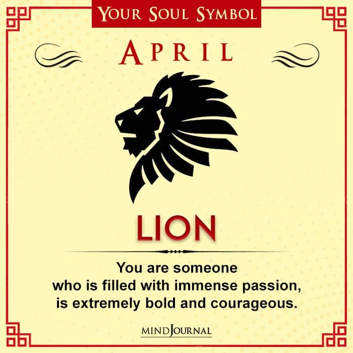 Soul Symbol According To Birth Month- - April - Lion
