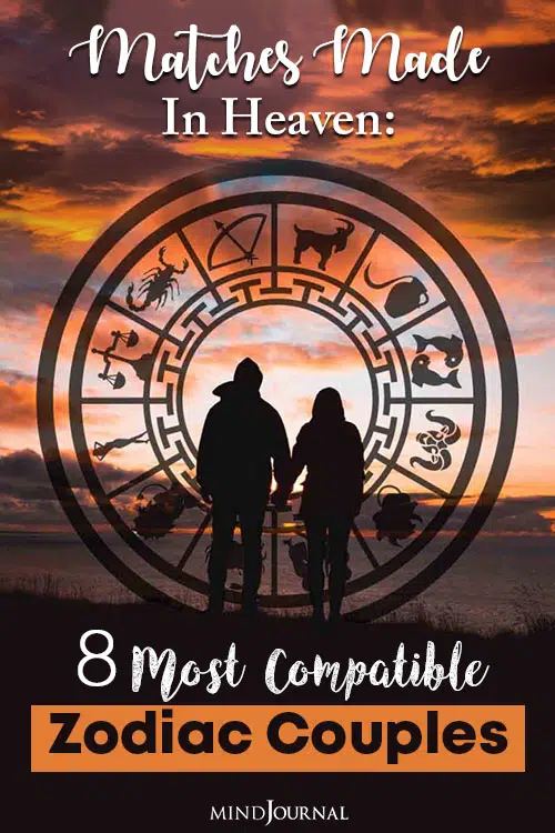 matches made in heaven most compatible zodiac couples pin