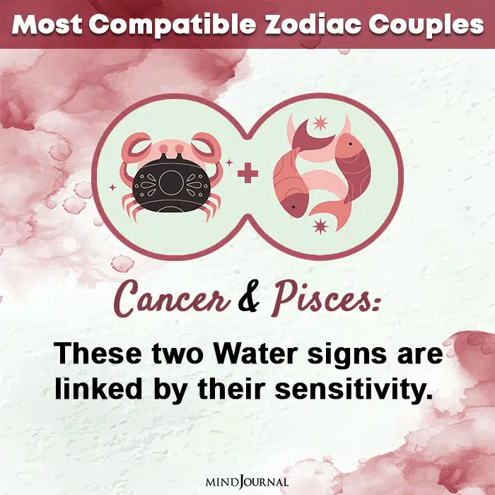 most compatible zodiac couples cancer and pisces