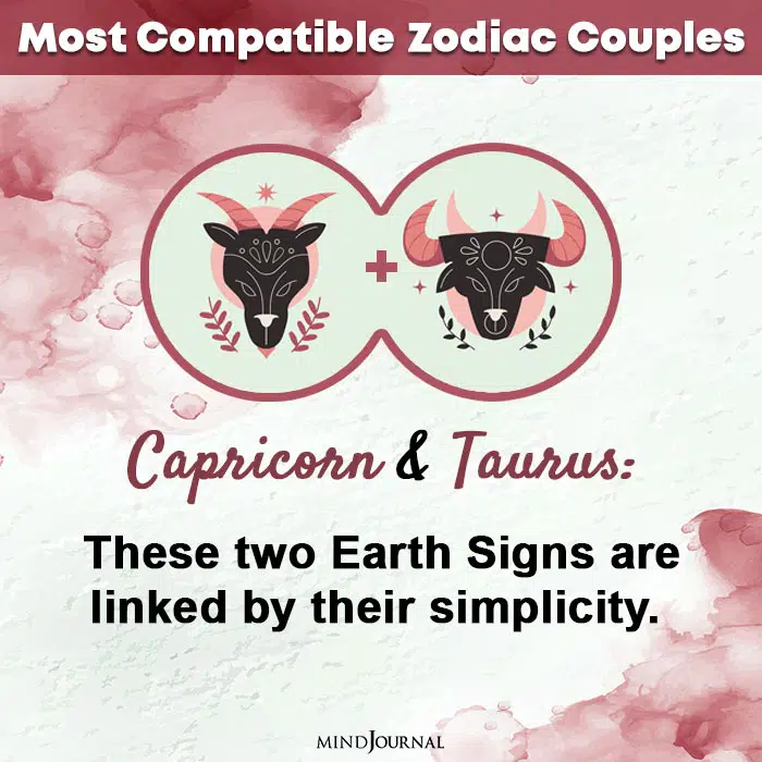 most compatible zodiac couples capricorn and taurus