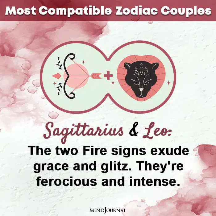 most compatible zodiac couples sagittarius and leo