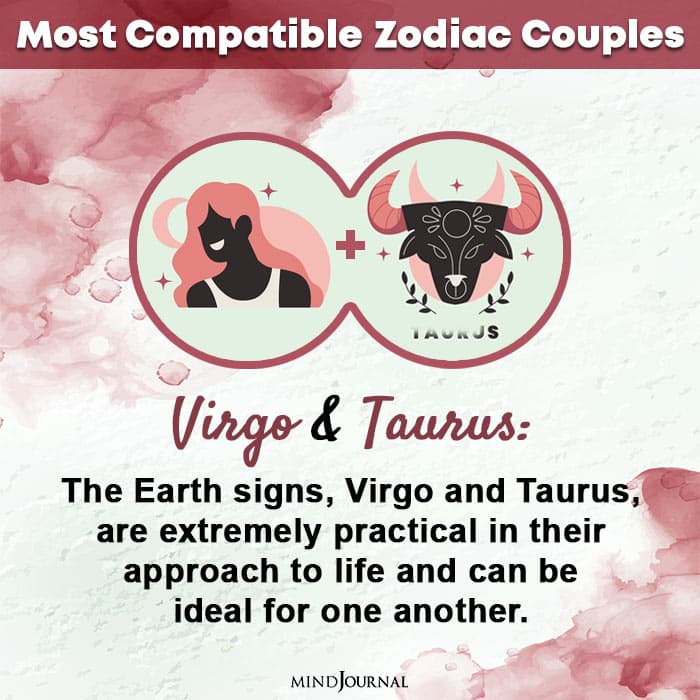 most compatible zodiac couples virgo and taurus