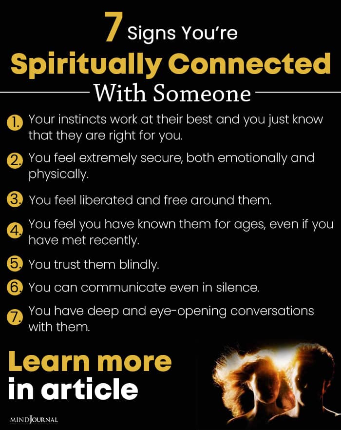 Signs of spiritual connection with someone