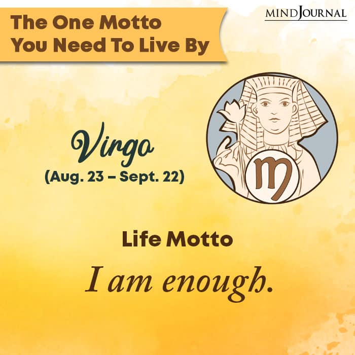 the one motto virgo