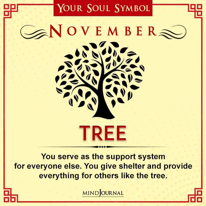 Soul Symbol According To Birth Month- November - tree