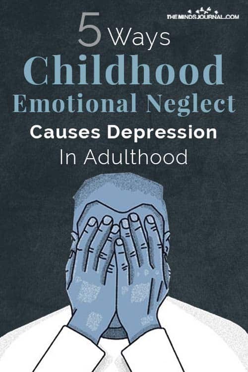 Childhood Emotional Neglect Causes Depression in Adulthood pin