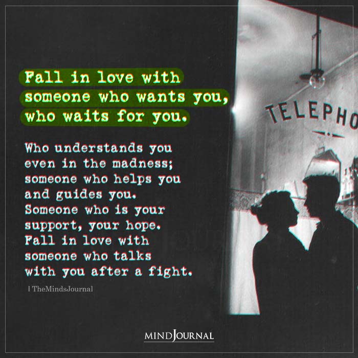 Fall In Love Who Someone Who Wants You