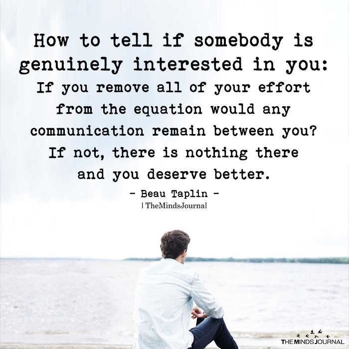 How To Tell If Somebody is Genuinely Interested In You