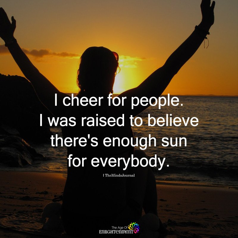 I Cheer For People