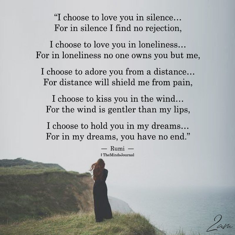 I Choose To Love You In Silence