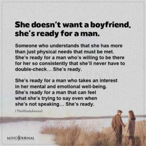 She Doesn't Want A Boyfriend - Relationship Quotes