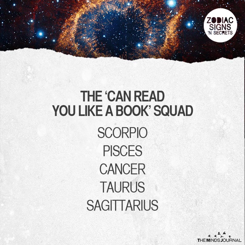 The 'Can Read You Like A Book' Squad