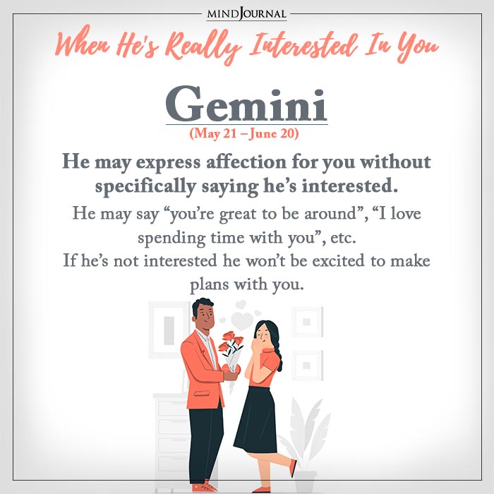 a guy is really interested gemini