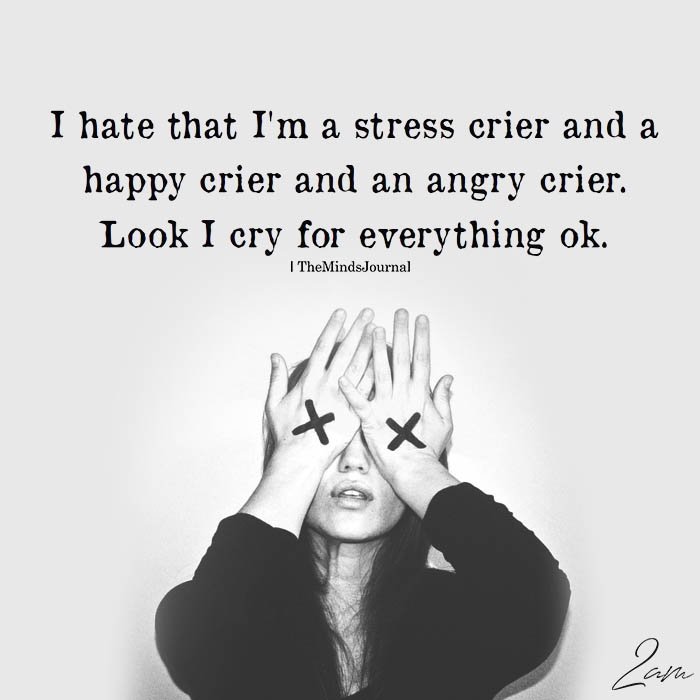 I Hate I'm A Stress Crier