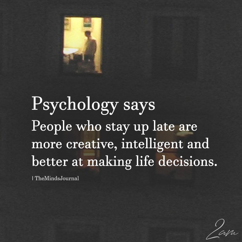 People Who Stay Up Late Are More Creative
