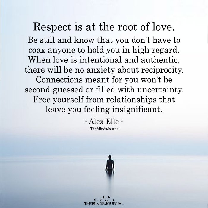 Respect Is At The Root Of Love