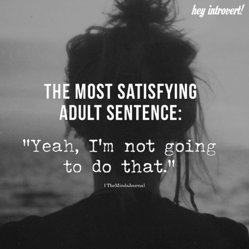The Most Satisfying Adult Sentence