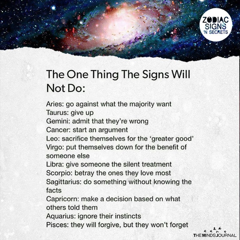 The One Thing The Signs Will Not Do