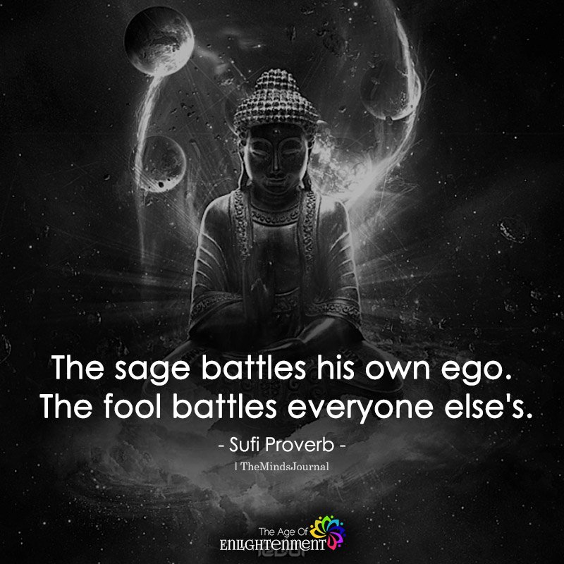 The Sage Battles His Own Ego