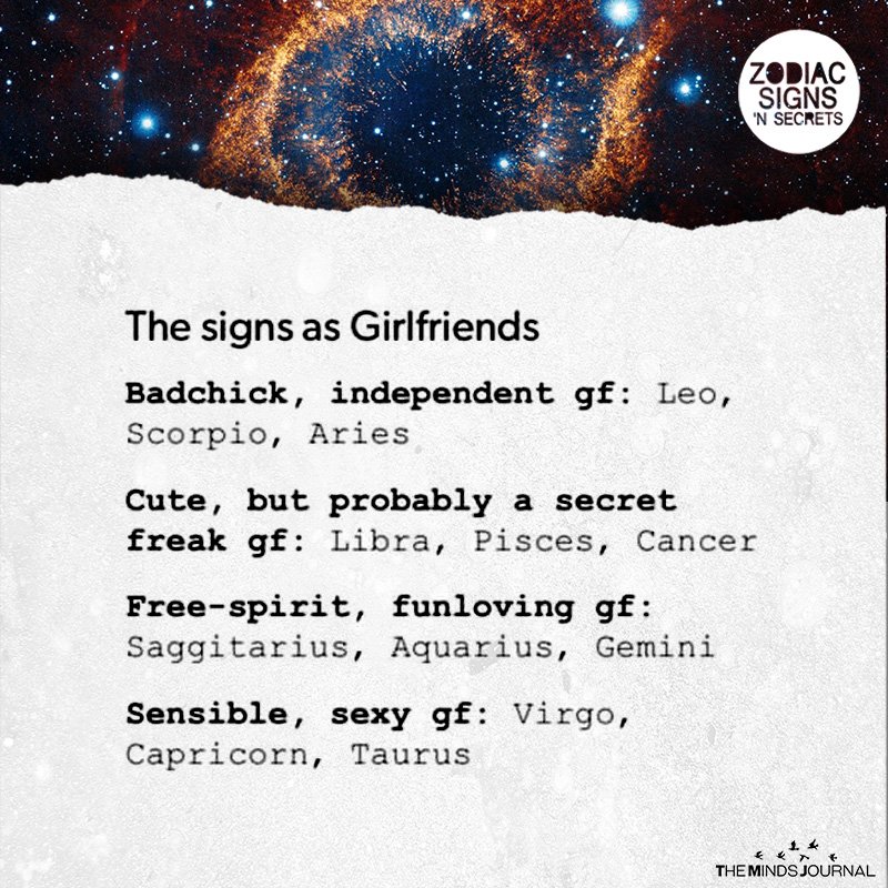 The Signs As Girlfriends