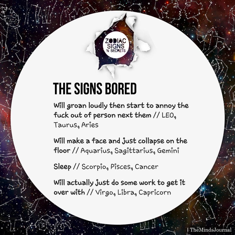 The Signs Bored
