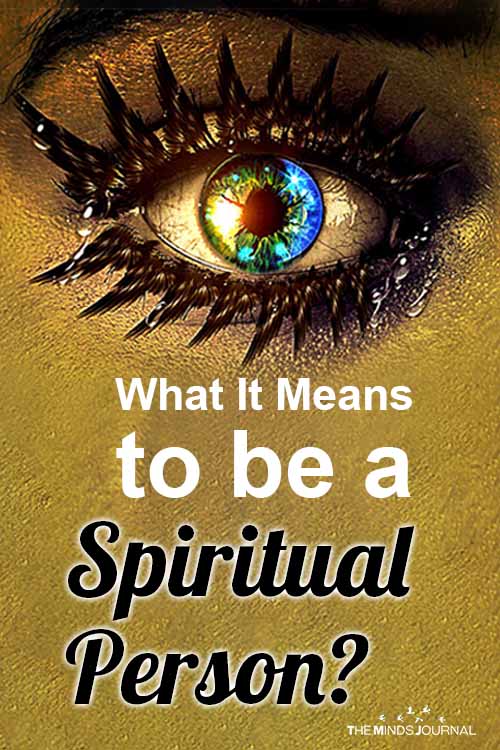 What Means be Spiritual Person pin