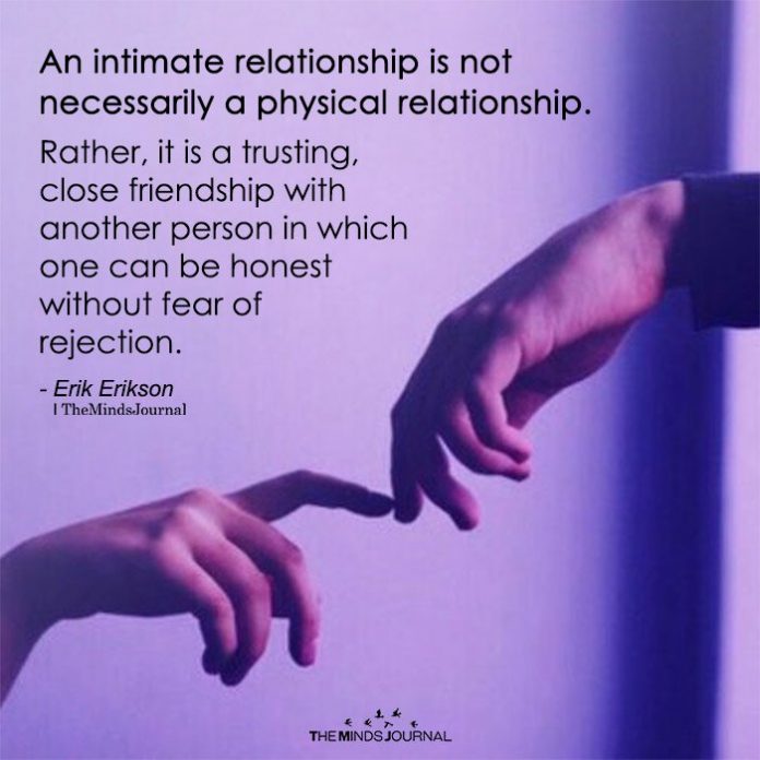 An Intimate Relationship Is Not Necessarily A Physical Relationship