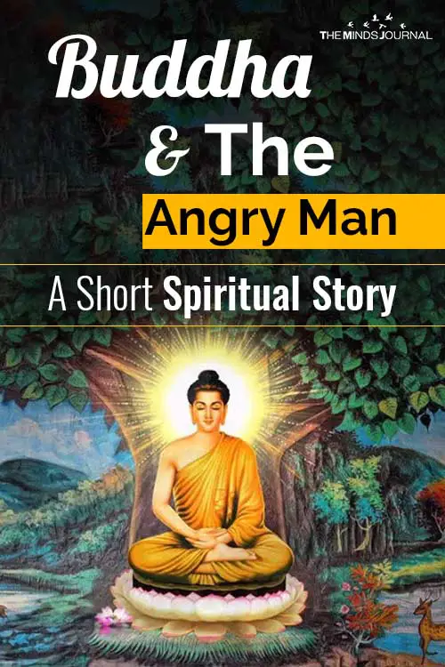 Buddha And The Angry Man Story - A story about anger, wisdom and compassion pin