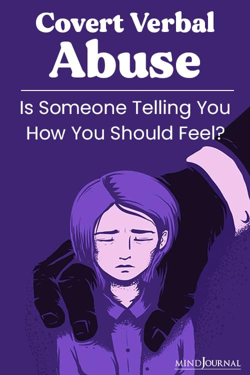 Covert Verbal Abuse Someone Telling Should Feel pin
