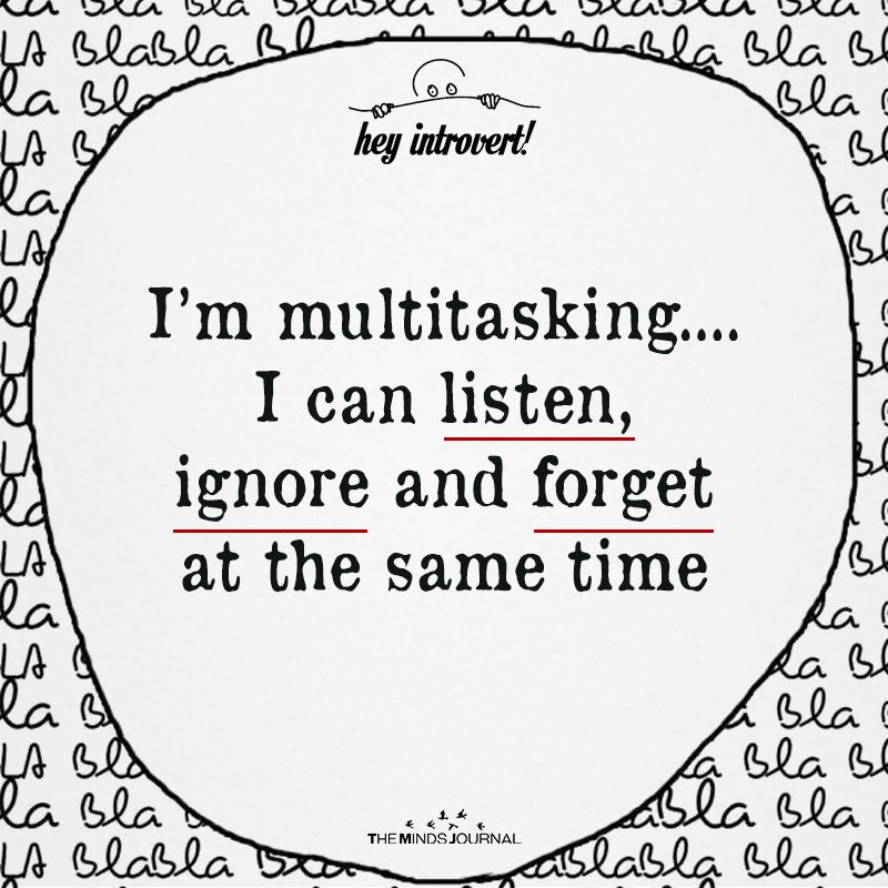 I’m Multitasking