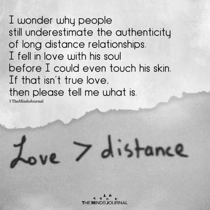 Long-distance relationships