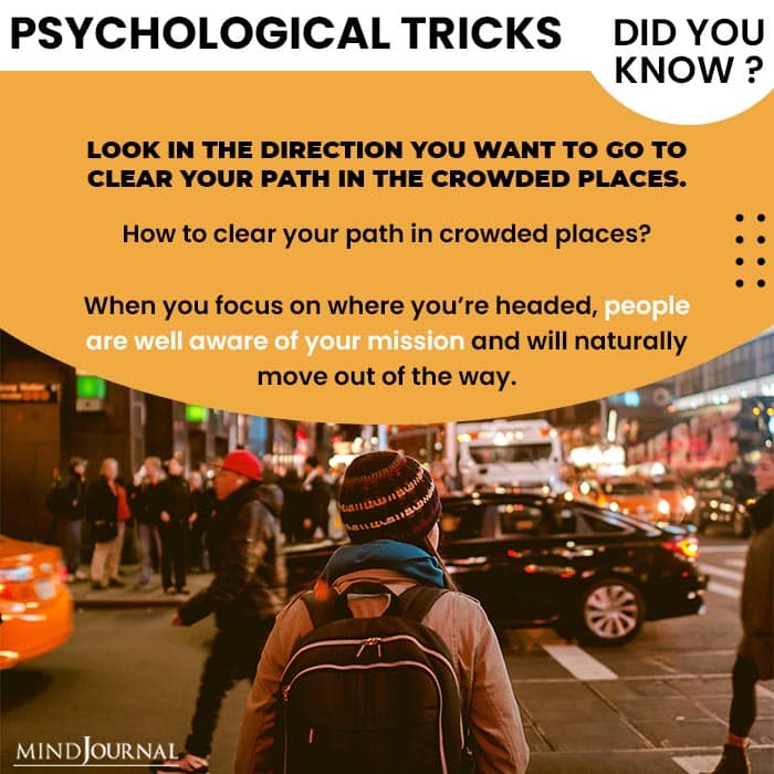 Psychological Tricks Dealing People look direction want to go