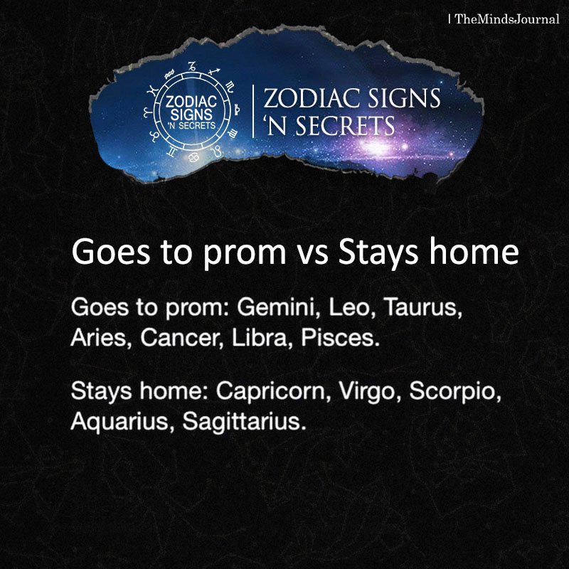Signs As Goes To Prom Vs Stays Home
