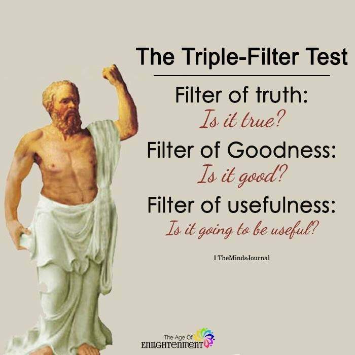 The Triple-Filter Test