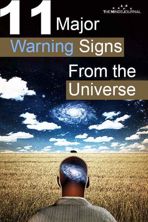 Warning Signs From Universe pin