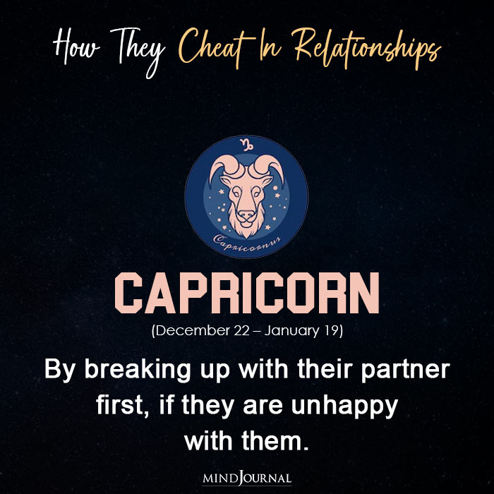Zodiac Signs Cheat In Their Relationship capricon