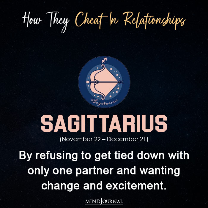 Zodiac Signs Cheat In Their Relationship sagittarius
