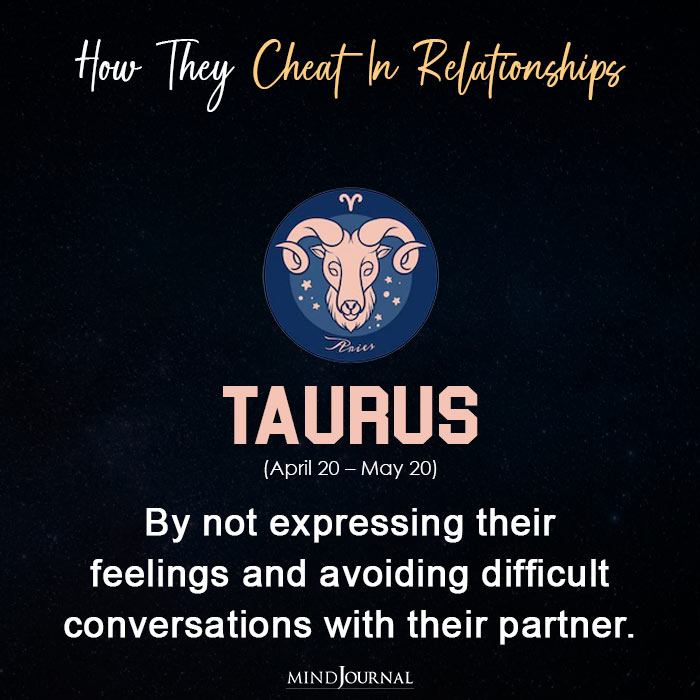 Zodiac Signs Cheat In Their Relationship taurus