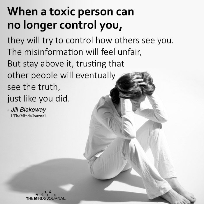 When A Toxic Person Can No Longer Control You